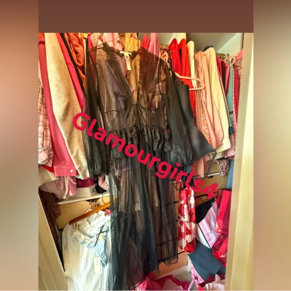 Victoria's Secret Black Sheer Dress